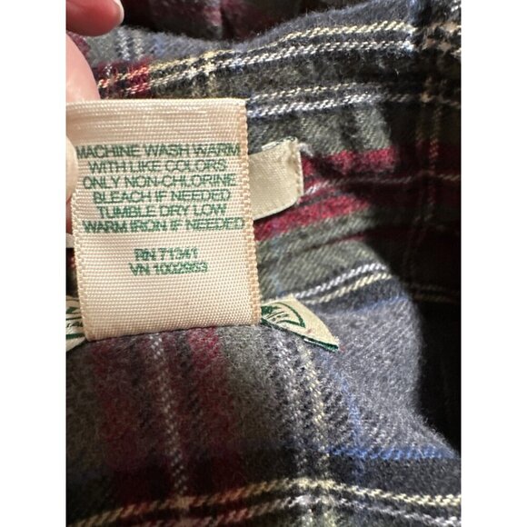 L.L. Bean Scotch Plaid Flannel Shirt Traditional‎ Fit Sz M - Picture 7 of 7